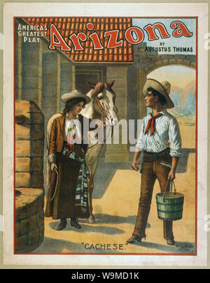 Arizona Amerikas spielen. Zusammenfassung: 1 Drucken: Farbe Lithographie; Blatt 46 x 36 cm. (Poster Format) Stockfoto