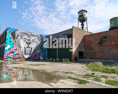 STREET ART IN DETROIT Stockfoto