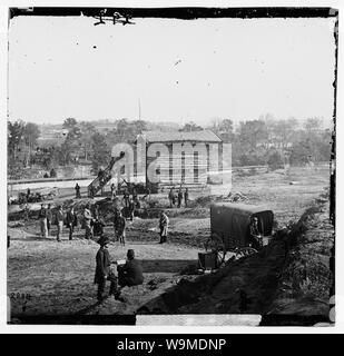 Arlington, Virginia. Blockhaus in der Nähe von aquädukt Abstract: Ausgewählte Bürgerkrieg Fotografien, 1861-1865 Stockfoto