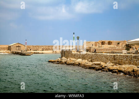 Das alte Meer in Chania. Griechenland. Kreta. Stockfoto