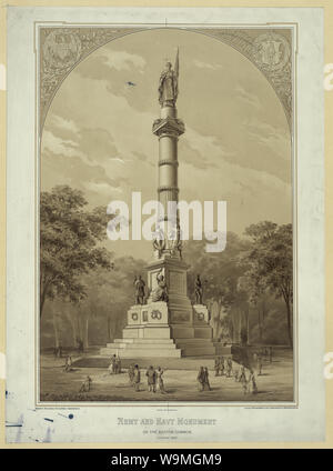 Armee und Marine-Denkmal auf dem Boston Common, errichtet 1877 Stockfoto