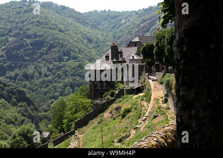 Conques Abtei, Frankreich Stockfoto