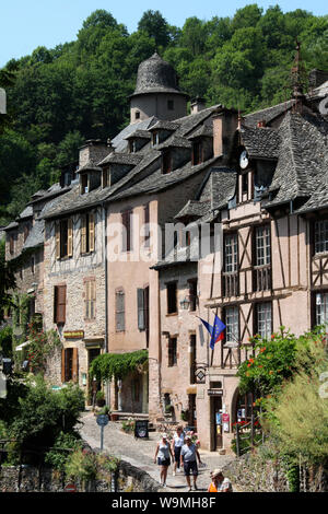 Conques Abtei, Frankreich Stockfoto