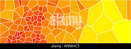 Glasmalerei bunte Voronoi polygonalen Algorithmus Hintergrund, Vektor abstrakt. Unregelmäßige Zellen Muster. 2D geometrische Formen Textur. Stockfoto
