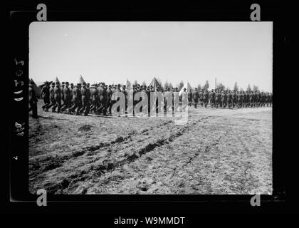 Ankunft in Palästina von Herrn Antony [d. h., Anthony] Eden. Gen [allgemeinen] Ansicht von A.I.F. [D. h. Australischer kaiserlichen Truppen] Camp Stockfoto
