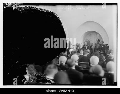 Ankunft von Sir Arthur Wauchope als Hoher Kommissar für Palästina Stockfoto