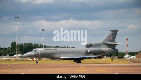 Ungarische Luftwaffe Falcon 7X an der Royal International Air Tattoo 2019 Stockfoto