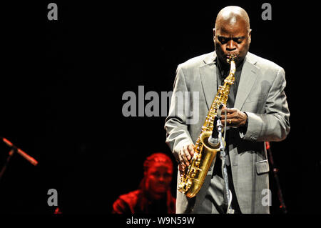 Maceo Paker, US-amerikanischer Funk und Soul Jazz saxophonist Stockfoto