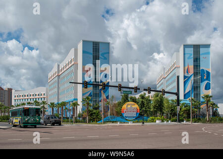 Orlando, Florida. August 07, 2019. Universal Endless Summer Resort am International Drive. Stockfoto