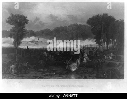 Schlacht von Williamsburg/A. Chappel. Stockfoto