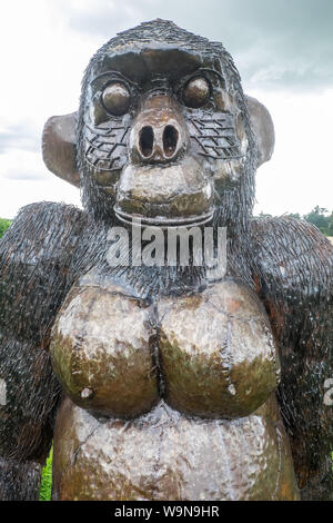 Britische Eisenhütten und Shropshire Skulpturenpark, aus 5 Road, Morda, Oswestry, Shropshire, England, Wales, Welsh, Grenze, UK, GB, Englisch, Britisch, Stockfoto