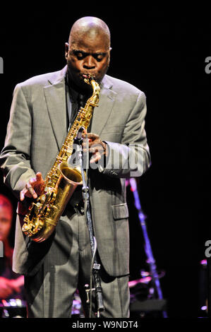 Maceo Paker, US-amerikanischer Funk und Soul Jazz saxophonist Stockfoto