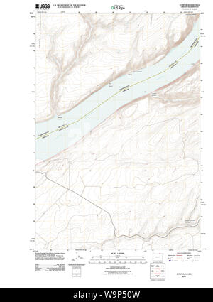 USGS Topo Karte Oregon Juniper 20110903 TM Wiederherstellung Stockfoto