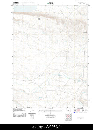 USGS Topo Karte Oregon Juniper Ridge 20110824 TM Wiederherstellung Stockfoto