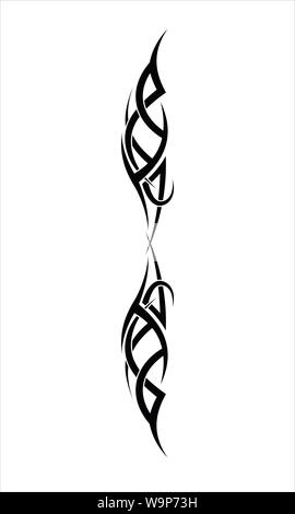 Vektoren für Tribal Tattoo Designs, Gravur und andere Zwecke. Stock Vektor