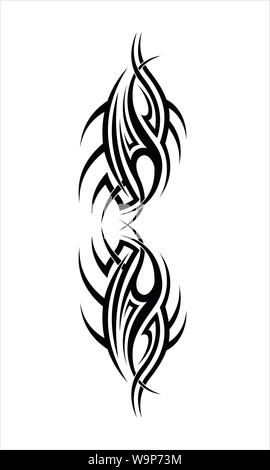 Vektoren für Tribal Tattoo Designs, Gravur und andere Zwecke. Stock Vektor