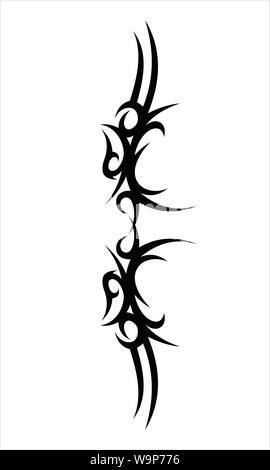 Vektoren für Tribal Tattoo Designs, Gravur und andere Zwecke. Stock Vektor