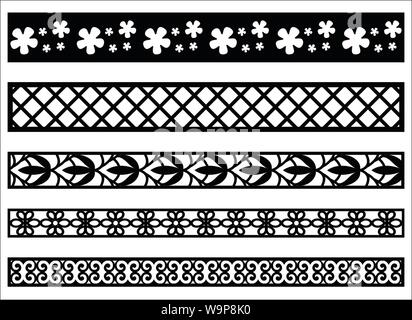 Vektor ornament Kanten, für Interior Design, Rahmen und andere Design Anforderungen. Stock Vektor