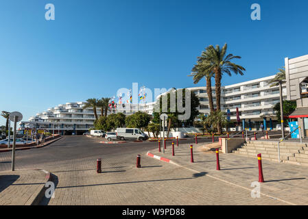 Eilat, Israel - 7 November, 2017: Blick auf den Club Hotel Eilat in Eilat, Israel. Die Stadt ist als Reiseziel für nationale und inter Stockfoto