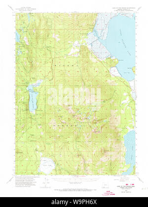 USGS Topo Karte Oregon See des Holzes 282636 1955 62.500 Wiederherstellung Stockfoto