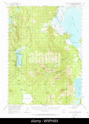 USGS Topo Karte Oregon See des Holzes 282637 1955 62.500 Wiederherstellung Stockfoto