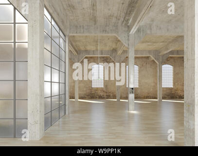 3d-Rendering des neuen Innenraums Stockfoto