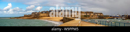 Ein Panorama der Stadt von Saint Malo in der Bretagne in Frankreich Stockfoto