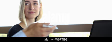 Eine Gruppe von Menschen an einem Seminar Stockfoto
