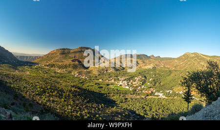 Imouzzer Des Ida Ou Tanae, Tamrout, Agadir, Marokko, Nordafrika [marokkanischen Berglandschaft, ländlichen Dorf grüne Natur im Winter] Stockfoto