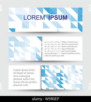 Vektor Banner mit abstrakten Mosaik Hintergrund Stock Vektor