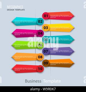Infografik-Design-Vorlage Stock Vektor