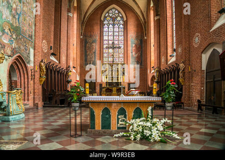 Innenraum der Kathedrale von Torun, Dom St. Johannes der Täufer und Johannes der Evangelist., Torun, Polen, Europa | Torun Kathedrale, Kirche Stockfoto