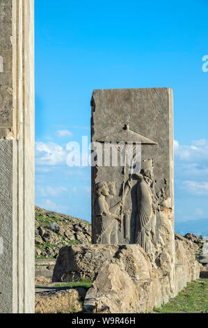 Persepolis, Ruinen des Hadish Palace, Provinz Fars, Islamische Republik Iran Stockfoto