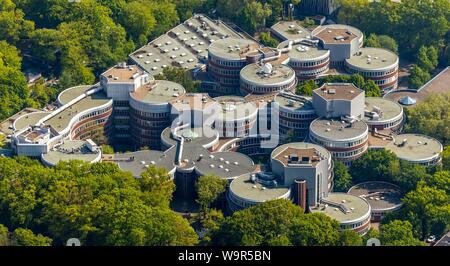 Luftaufnahme, Universität Duisburg-Essen UDE, Campus, Duisburg, Ruhrgebiet, Nordrhein-Westfalen, Deutschland Stockfoto