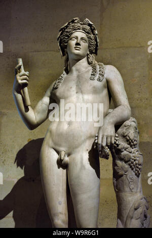 Bacchus 2. Italien Marmor Roman, Italien, Griechisch, (Bacchus Gott des Weins) Stockfoto