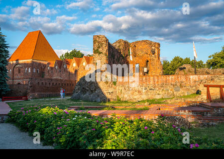 Ruine der Ordensburg Thorn des Deutschen Ritterordens, Torun, Polen, Europa | Ruinen der Toruñ Schloss des Deutschen Ordens, Torun, Polen, Europ. Stockfoto