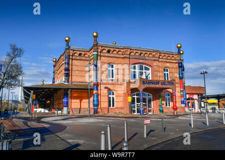 Hundertwasser-Bahnhof, Uelzen, Niedersachsen, Deutschland Stockfoto