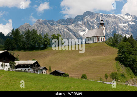 Kirche St. Niclas, Hochkönig, Kaprun, Zell am See, Pinzgau, Land Salzburg, Österreich, Europa, Hochkönig Stockfoto