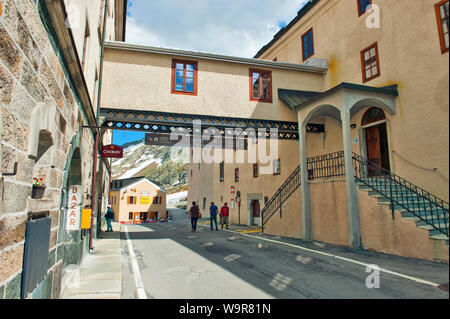 Schweizer Hospiz, Pass von Grand Saint Bernard, Großen Sankt Bernhard Pass, Kanton Wallis, Schweiz, Europa, Grand-Saint-Bernard Pass Stockfoto