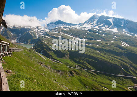 Kaiser-Franz-Josefs-Straße, Großglockner Hochalpenstraße, Heiligenblut, Kärnten, Österreich, Europa, Kaiser-Franz-Josefs-Höhe Stockfoto