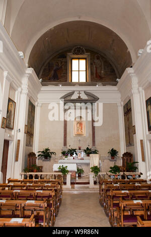 Fußabdruck Jesu Christi, Santa Maria delle Piante, Santa Maria in Palmis, Domine Quo Vadis, Via Appia Antica, Via Ardeatina, Rom, Latium, Italien Stockfoto