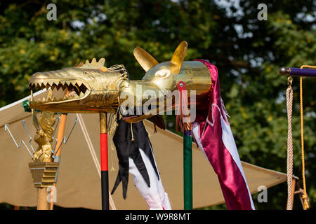 Römer Festival, römerkastell Abusina, Guidon, Eining, schlechte Goggingen, Neustadt an der Donau, Bayern, Deutschland Stockfoto