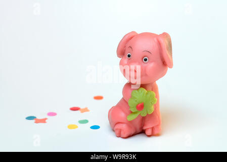 Marzipan lucky Pig Stockfoto