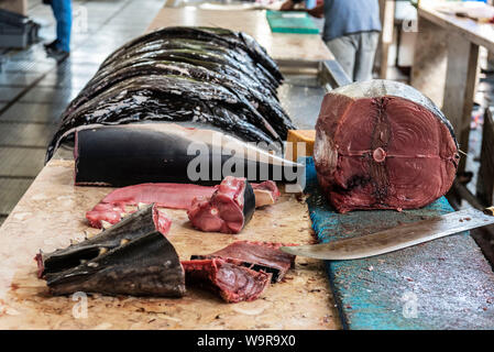 Fischmarkt, Funchal, Madeira, Portugal Stockfoto