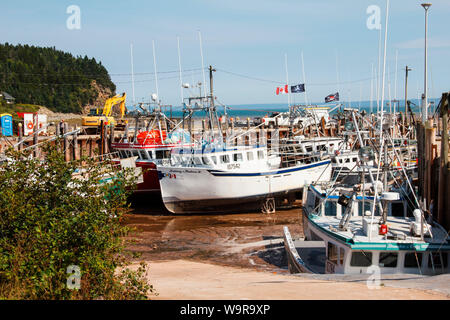 Alma, Port, Ebbe, New Brunswick, Kanada Stockfoto