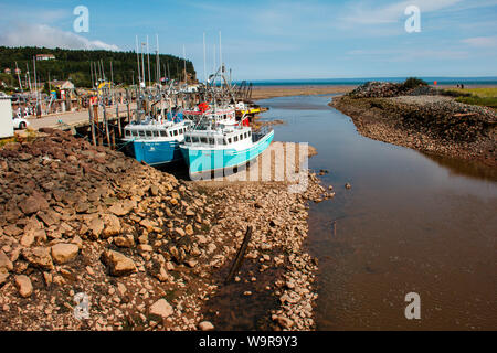 Alma, Port, Ebbe, New Brunswick, Kanada Stockfoto