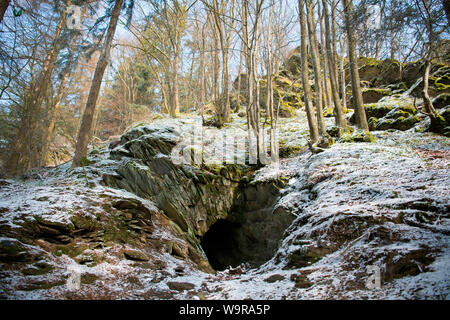 Alte Stollen, Nationalpark Eifel, Nordrhein-Westfalen, Deutschland, Europa Stockfoto