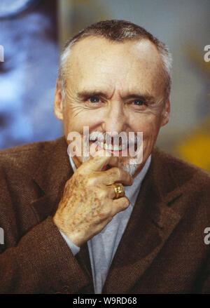 Dennis Hopper, amerikanischer Wis und Horsemanship, Deutschland 1999. Us-amerikanischer Schauspieler und Regisseur Dennis Hopper, Deutschland 1999. Stockfoto