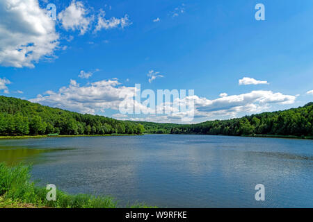 Stausee, Hirschsee, Hársas tó Stockfoto