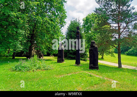 Örség, Wächterregion, Gedenkplatz, errichtet 2001, ungarische Helden Stockfoto